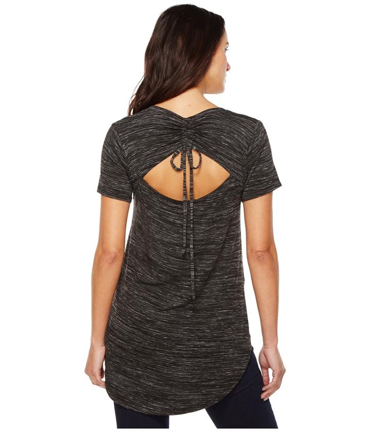 Mod-o-doc - Space Dyed Rayon Spandex Jersey Back Tie Short Sleeve Tee