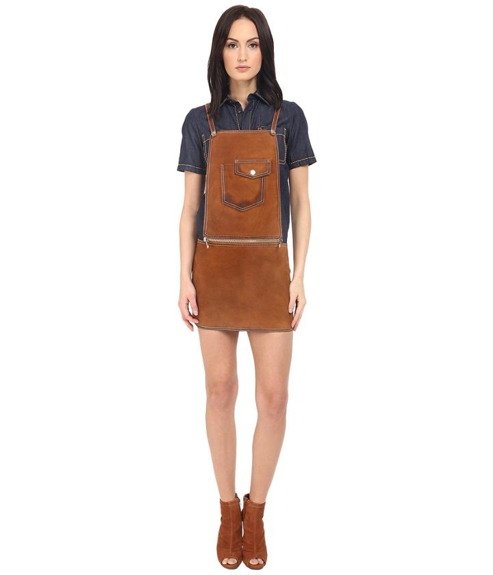 Dsquared2 - Calf Leather Maylea Leather Saloupette Dress