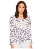 Nally &amp; Millie - Bubble Printed V-neck French Terry Top