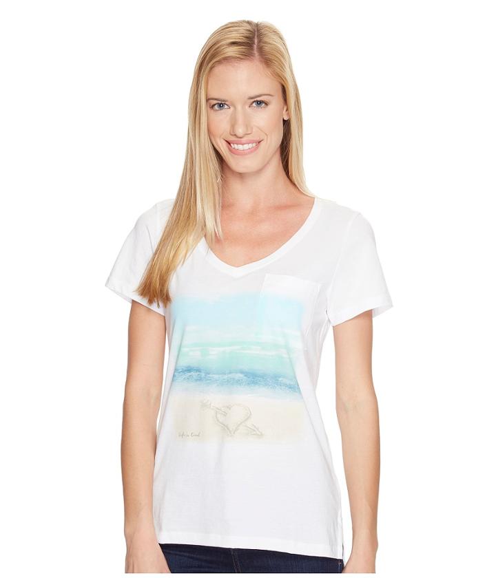 Life Is Good - Heart Pocket Vibe Tee