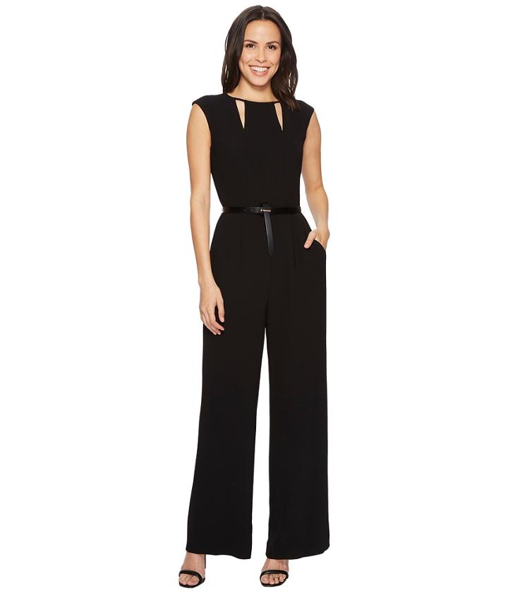 Tahari By Asl - Keyhole Neck Jumpsuit