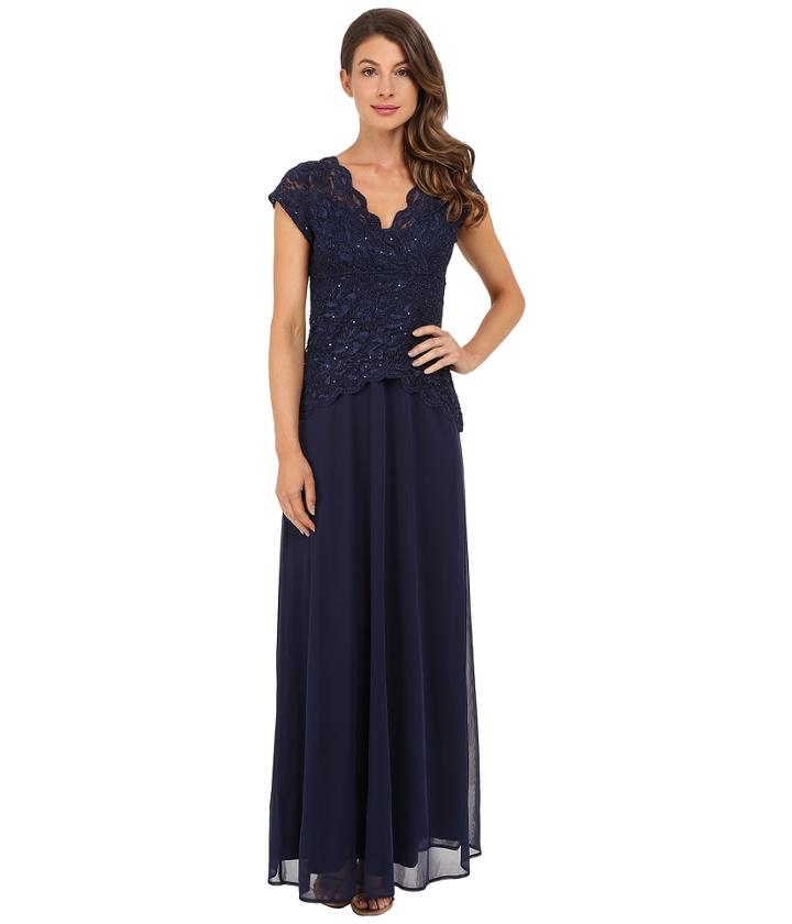 Rsvp - Abigail Mock Two-piece Gown