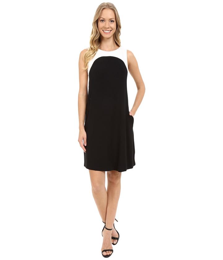 Lilla P - Stretch Jersey Color Block Sleeveless Dress