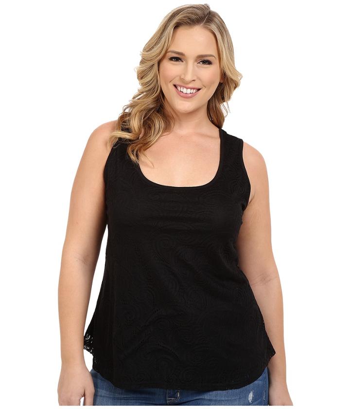 Roper - Plus Size 0222 All Over Lace Tank Top W/ Lining