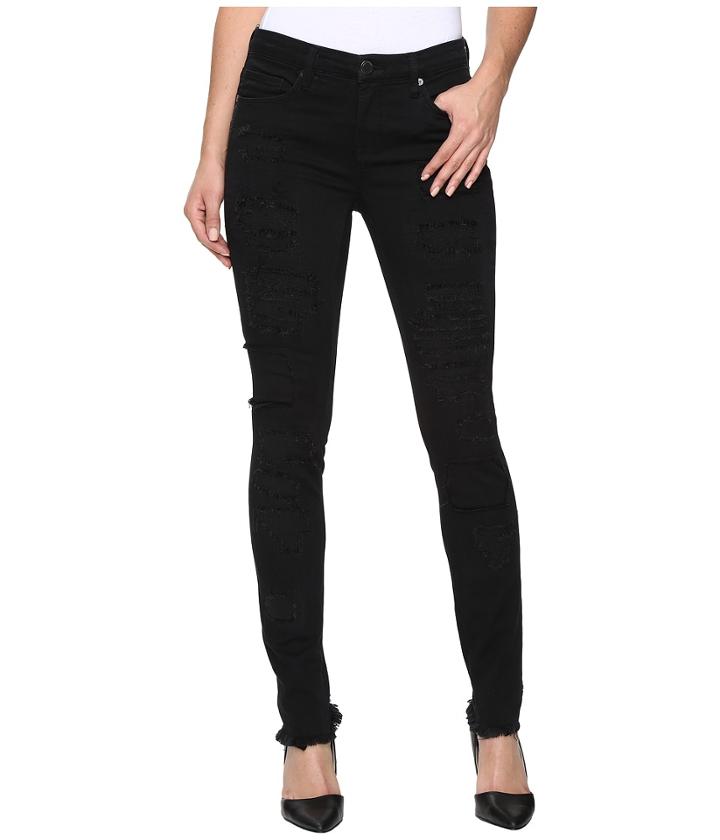 Blank Nyc - Distressed Black Skinny In Low Life
