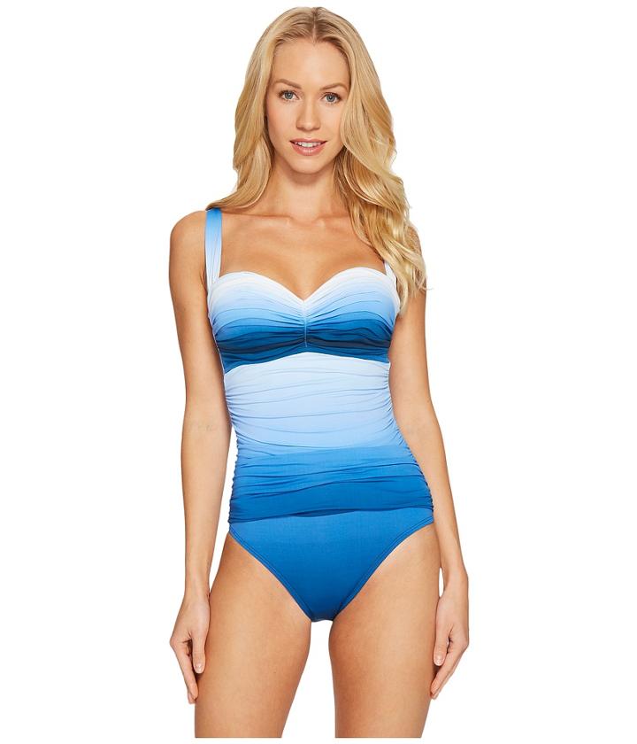 Bleu Rod Beattie - Hola Ombr Shirred Bandeau Mio
