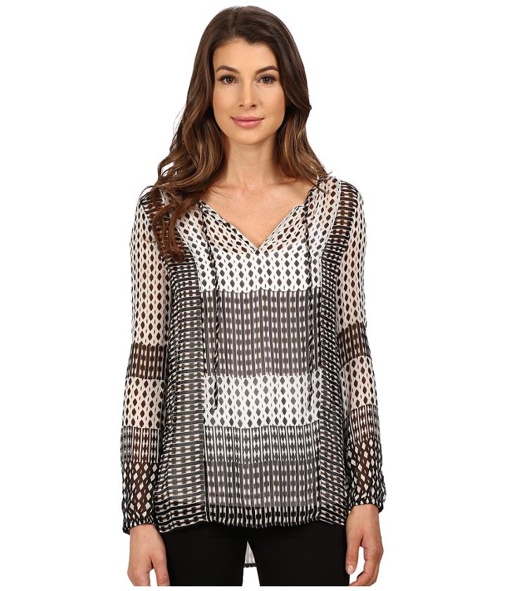 Lucky Brand - Mixed Geo Print Top
