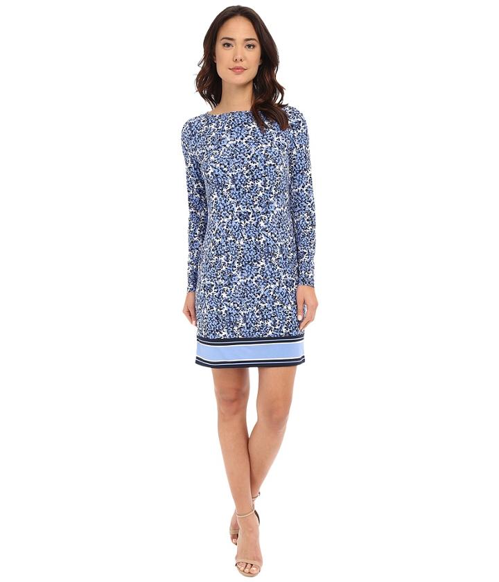 Michael Michael Kors - Chiltington Long Sleeve Border Dress