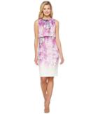 Badgley Mischka - It Dress In Floral Print Sleeveless