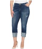 Kut From The Kloth - Plus Size Cameron Straight Leg In Arresting/dark Stone Base Wash