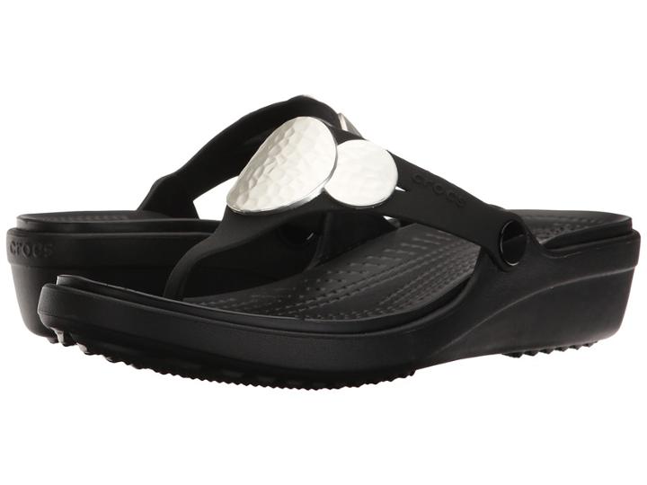 Crocs - Sanrah Embellished Wedge Flip