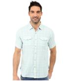 True Grit - Mojito Short Sleeve Plaid Shirt W/ Contrast Chambray