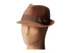 San Diego Hat Company Cth3718 Faux Wool Felt Fedora With Grosgrain Bow Band
