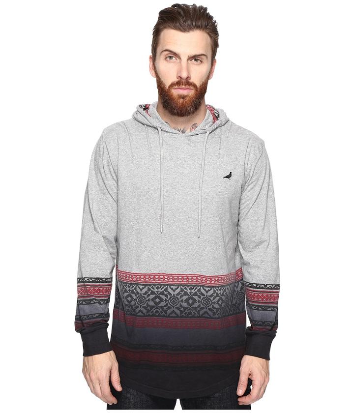 Staple - Fair Isle Hooded Dip Tee