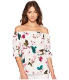 1.state - Off Shoulder Blouse W/ Smocked Sleeves