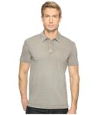 John Varvatos Star U.s.a. - Reverse Print Soft Collar Peace Polo With Peace Sign Chest Embroidery K1381t1b
