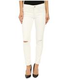 Mavi Jeans - Adriana Ankle In White Destructed Tribeca