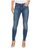 7 For All Mankind - Skinny Jeans W/ Squiggle In Rich Coastal Blue