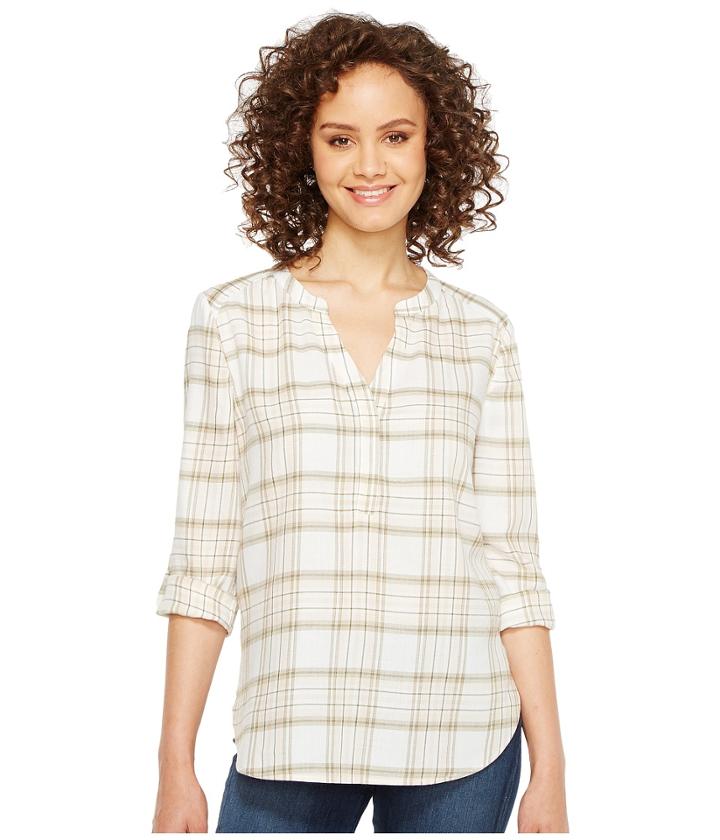 Nydj - Twill Plaid Henley