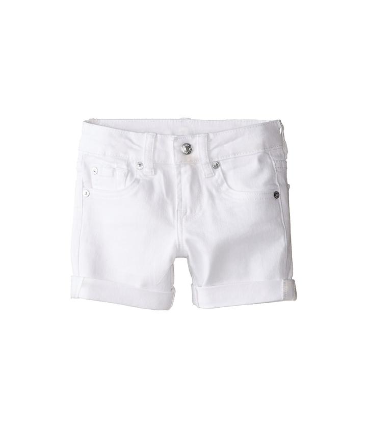 7 For All Mankind Kids - Midroll Shorts In Clean White
