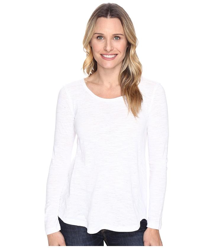 Dylan By True Grit - Soft Heather Slub Long Sleeve Modern Seamed Crew Tee