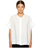 Y's By Yohji Yamamoto - Mini Sleeve Short Button Up Top