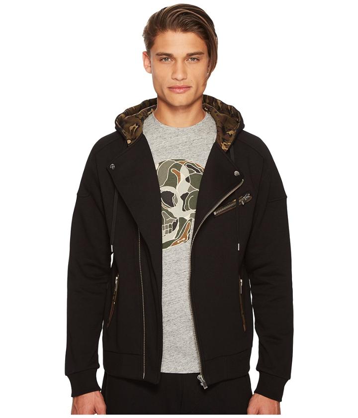 The Kooples - Hooded Sweater With Camouflage Details