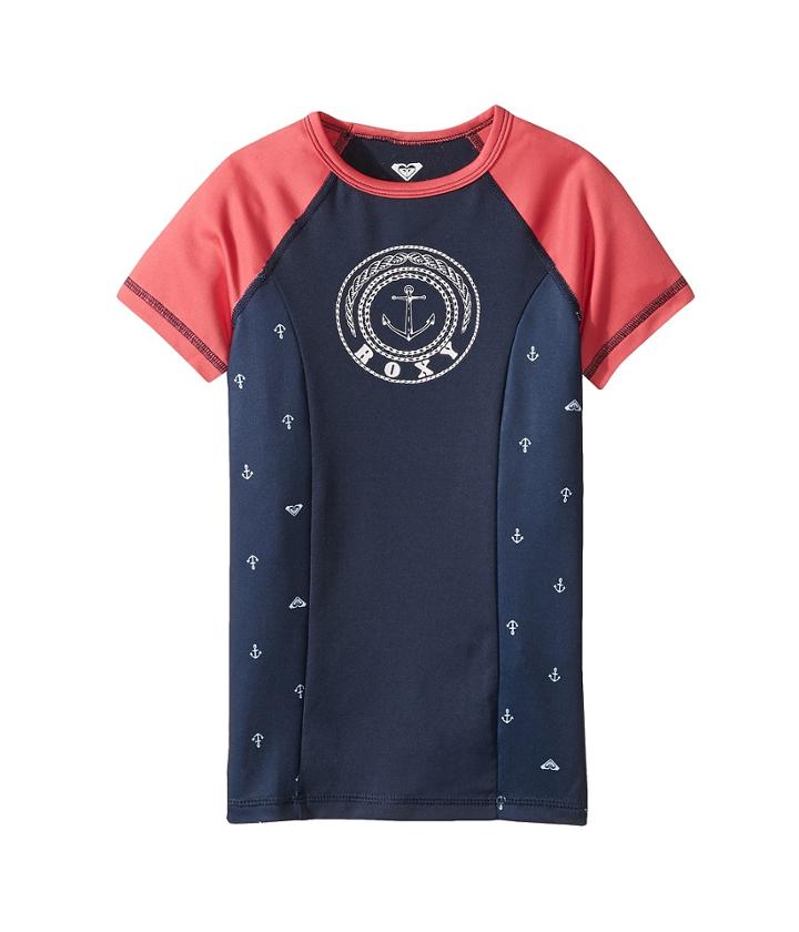 Roxy Kids - Tropi Roxy Short Sleeve Mix/color Block Rashguard