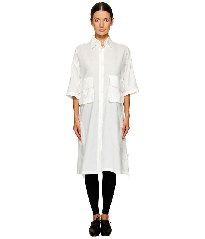 Y's By Yohji Yamamoto - Short Sleeve Work Shirtdress