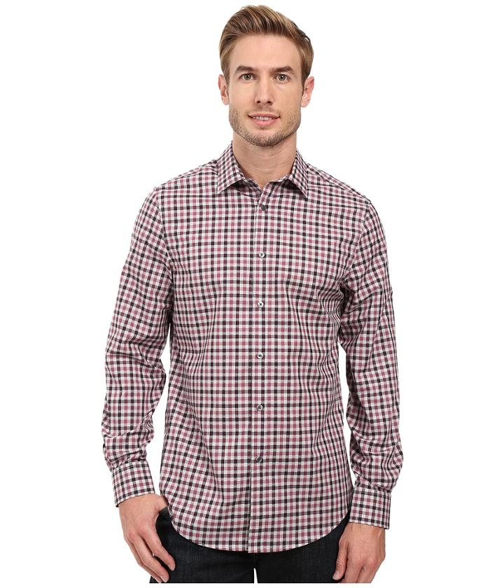 Perry Ellis - Regular Fit Non Iron Check Pattern Shirt