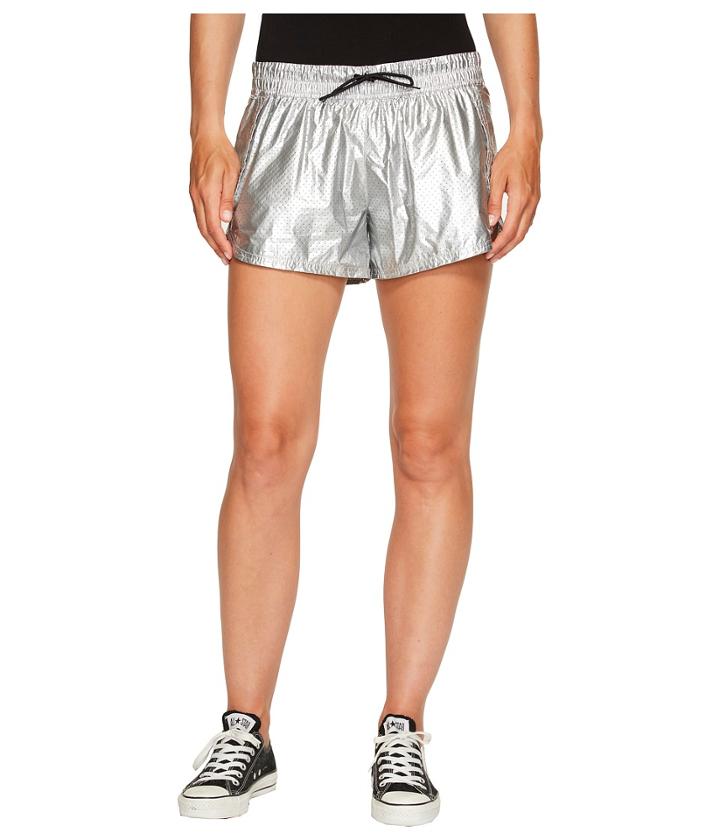 Converse - Perforated Metallic Nylon Shorts