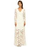 Badgley Mischka - Long Sleeve Lace Gown