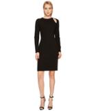 Versace Collection - Long Sleeve Cut Out Jersey Dress
