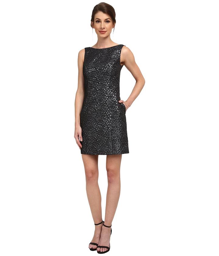 Aidan Mattox - Sleeveless Foil Jacquard Dress