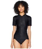 Rip Curl - Belle Zip Through Short Sleeve Top