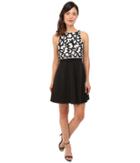Aidan Mattox - Popover Top Cocktail Dress With Embroidered Scroll Detail