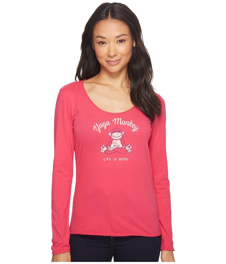Life Is Good - Yoga Monkey Long Sleeve Smooth Tee