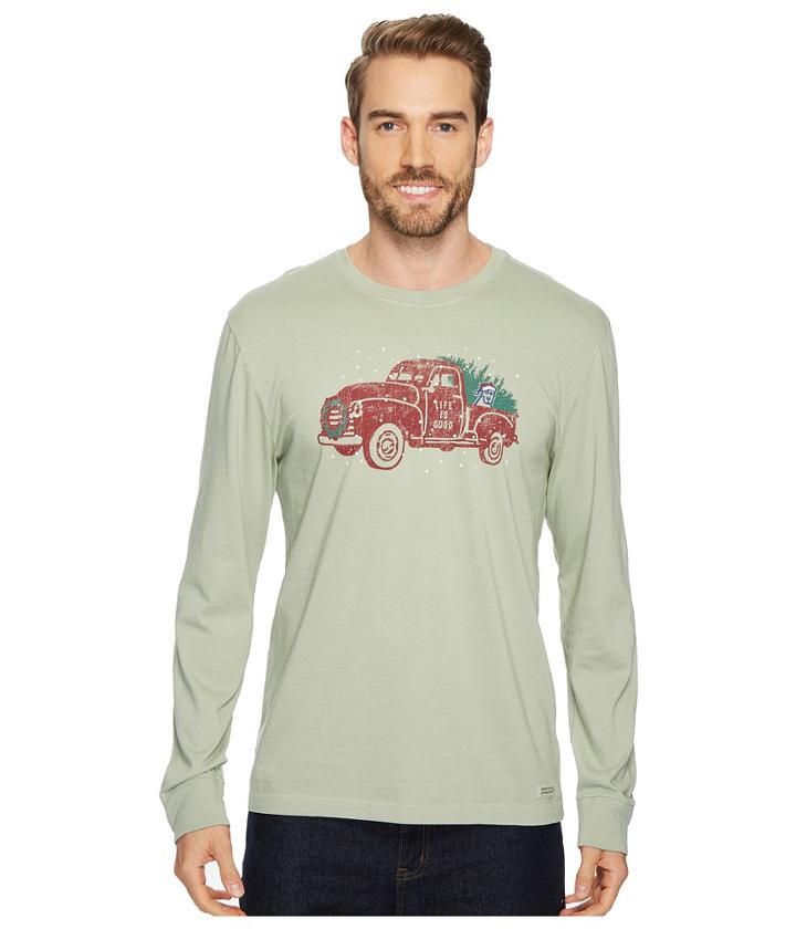 Life Is Good - Holiday Truck Long Sleeve Crusher Tee