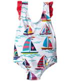 Hatley Kids - Sailboats Ruffle One-piece Swimsuit