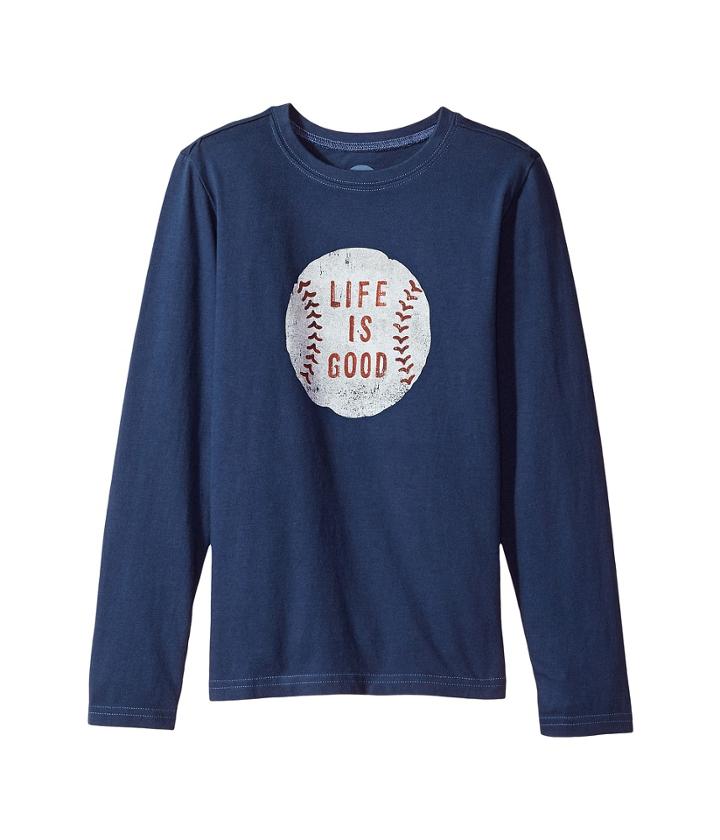 Life Is Good Kids - Vintage Baseball Long Sleeve Crusher Tee