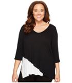 Karen Kane Plus - Plus Size Layered V-neck Top