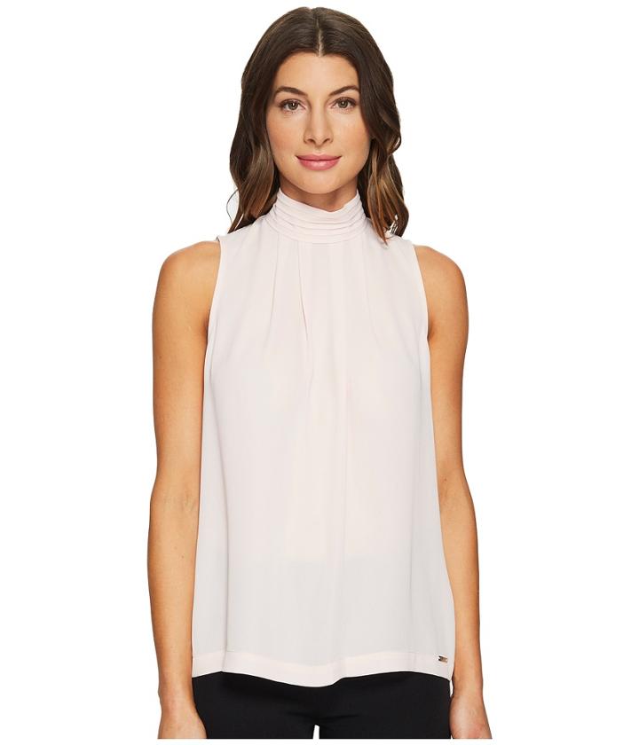 Ivanka Trump - Sleeveless Georgette Woven Blouse
