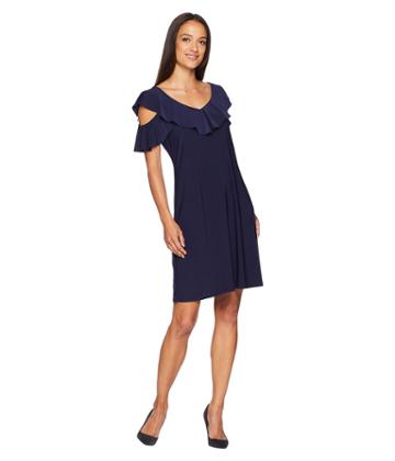American Rose - Sloan Cold Shoulder Ruffle Dress