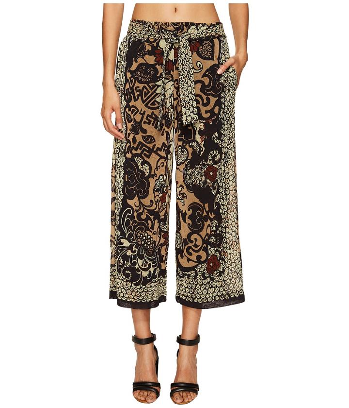 Fuzzi - Karate Belted Pants In Dragonessa Print