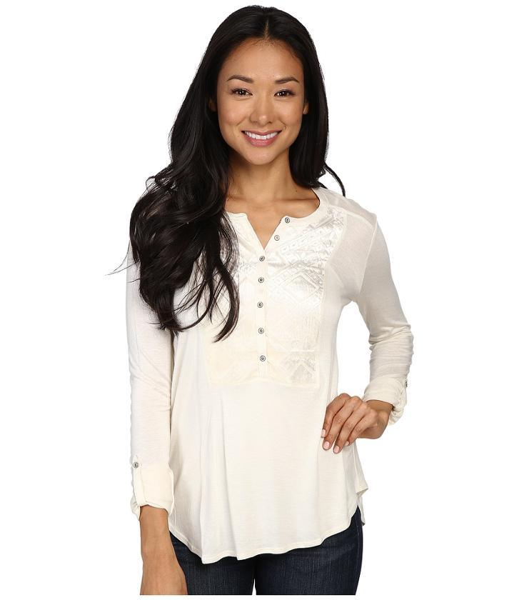 Lucky Brand - Burnout Velvet Bib Top