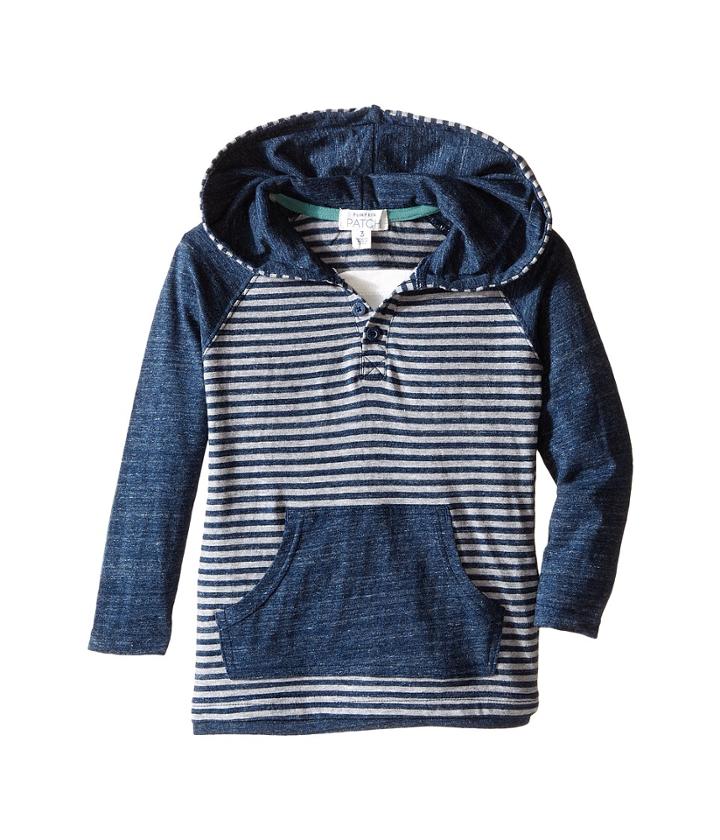 Pumpkin Patch Kids - Stripe Hooded Tee