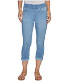 Liverpool - Sienna Pull-on Rolled-cuff Capris In Silky Soft Denim In Normandie Light