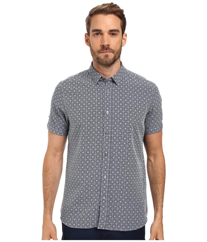 Ted Baker - Bandaid Short Sleeve Geo Print Shirt