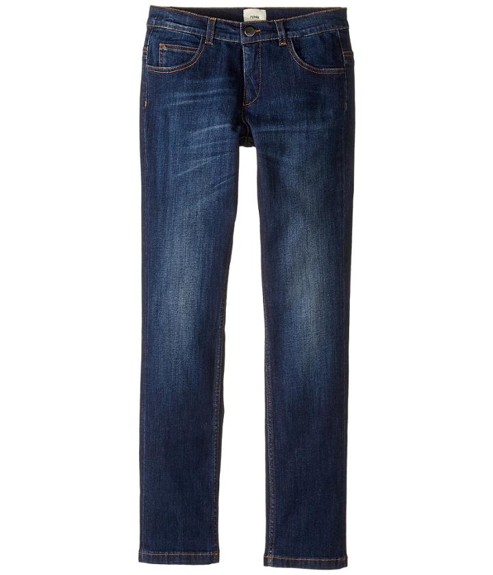 Fendi Kids - Denim Pants W/ Monster Logo Back Pocket