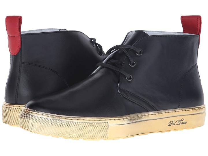 Del Toro - Leather Chukka Sneaker With Metallic Trek Sole